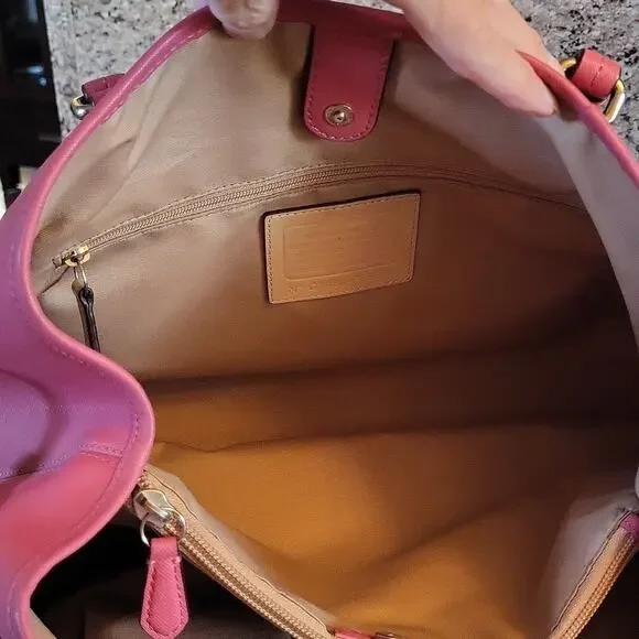 Coach Peyton Rose Leather Shoulder Bag F29362